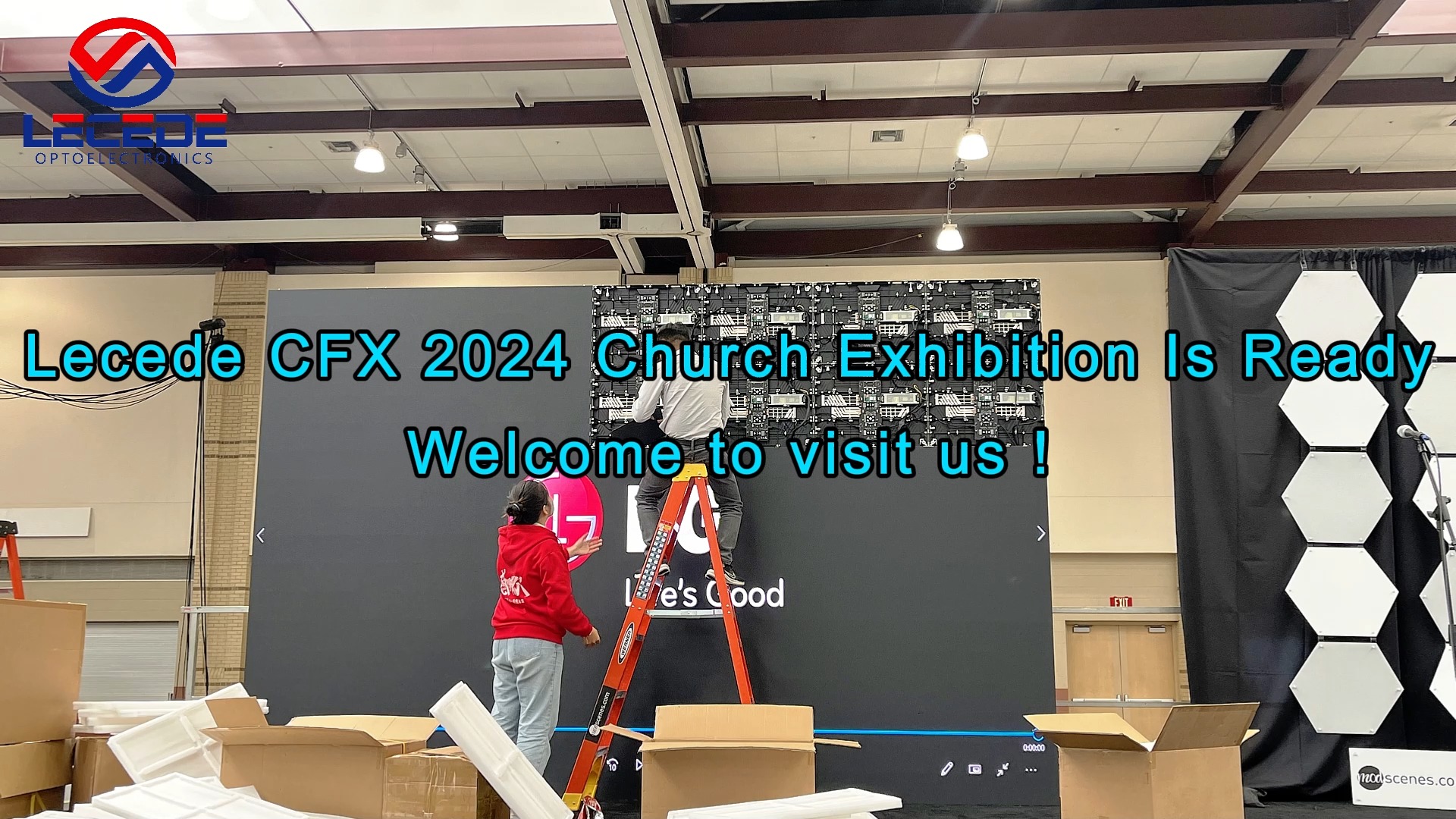 CFX2024 นิทรรศการโบสถ์ Lecede Led Display