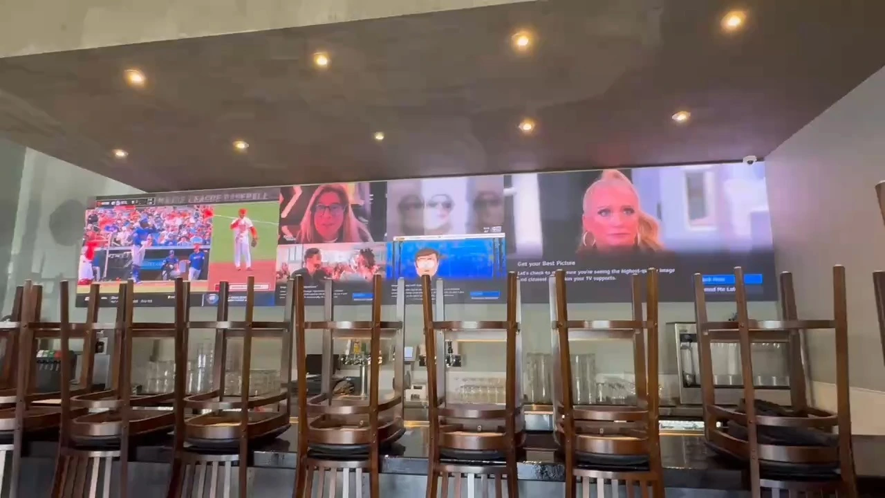 Indoor Fixed Installation P1.86 Led Video Wall For Night Bar/ Restaurant 1