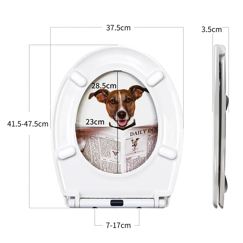Patterned Toilet Seat - - Fanmitrk-3 7