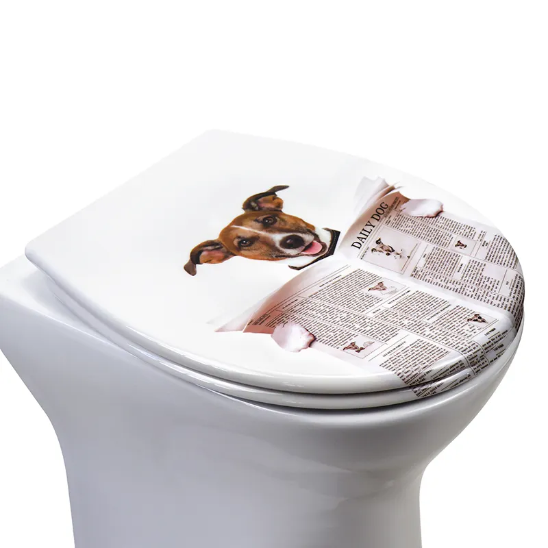 Patterned Toilet Seat - - Fanmitrk-3 3