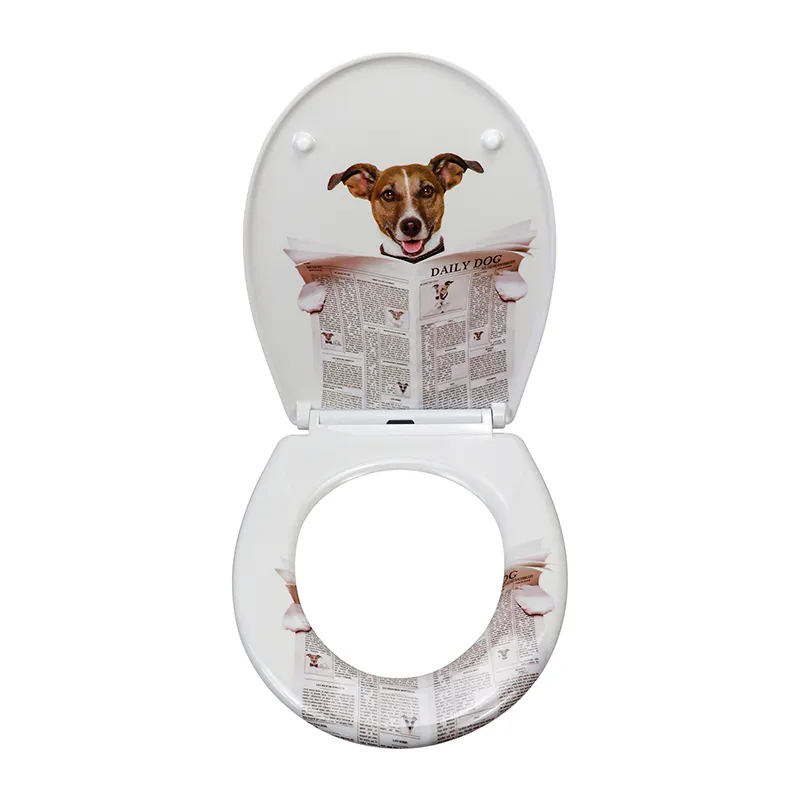 Patterned Toilet Seat - - Fanmitrk-3 5