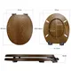 Solid Mahogany Toilet Seat by Fanmitrk 9