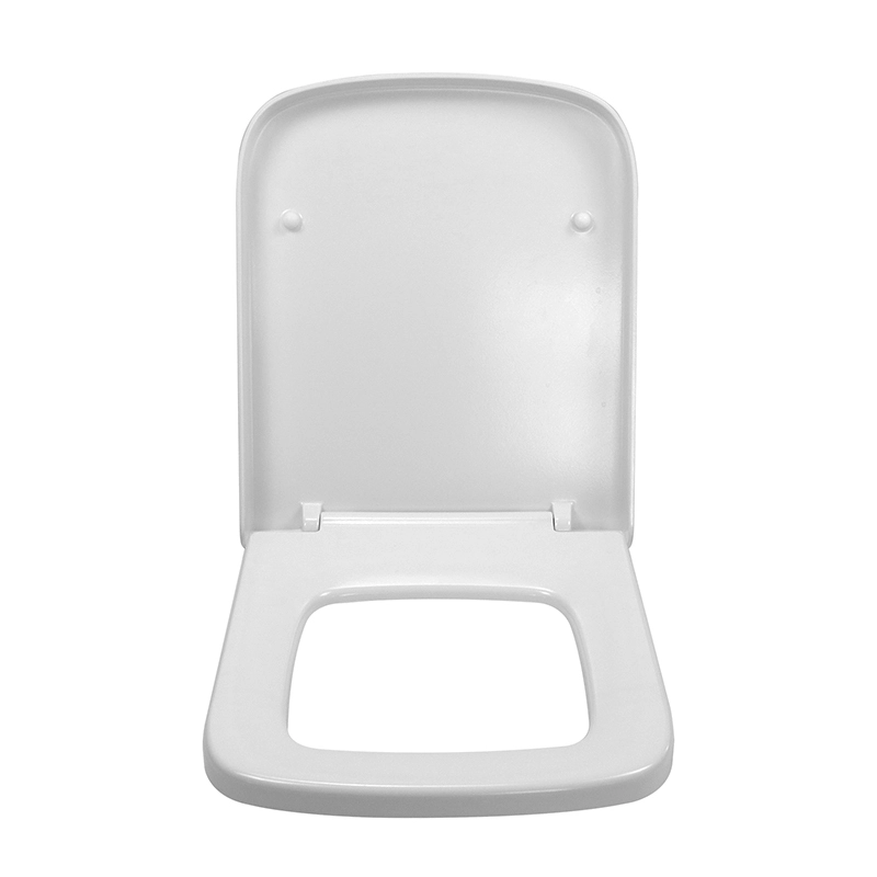 Abattant WC Fanmitrk Duroplast fermeture douce forme carrée blanc UF0906 1