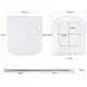 Quick Release Toilet Seat Square - - Fanmitrk 6