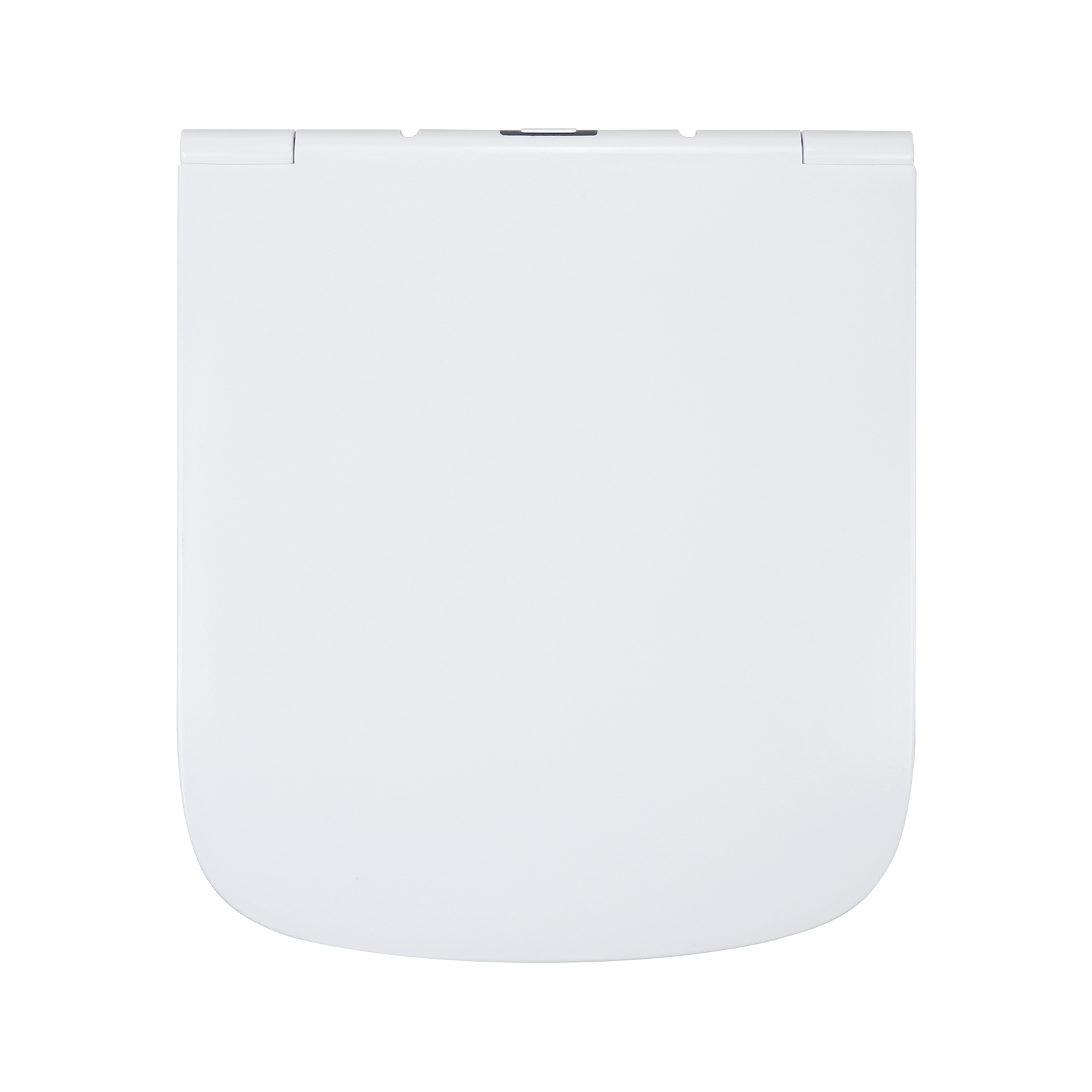 Fanmitrk Toilet Seat White Duroplast,Soft Close Toilet Seat,Square