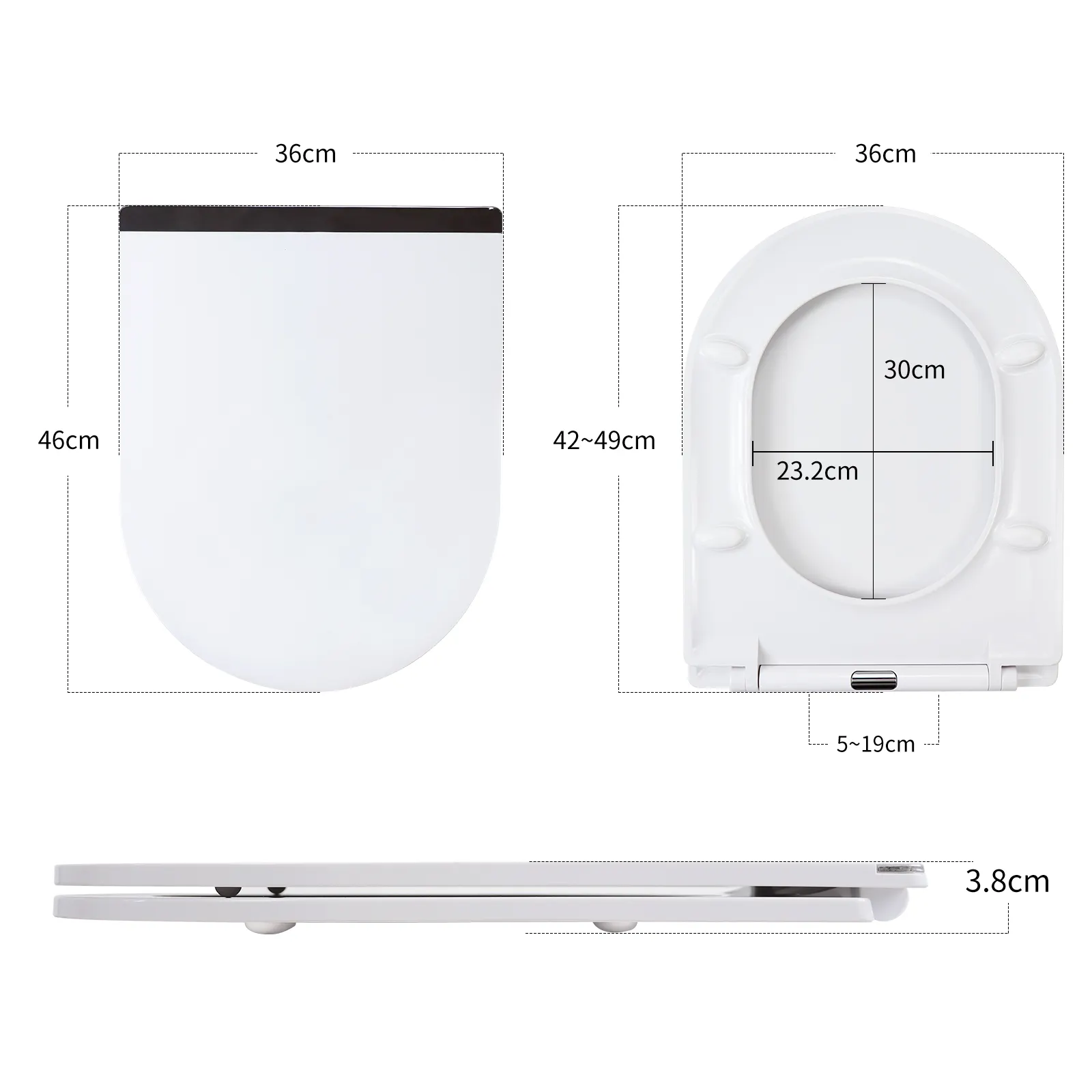 U Shape Toilet Seat - - Fanmitrk 7