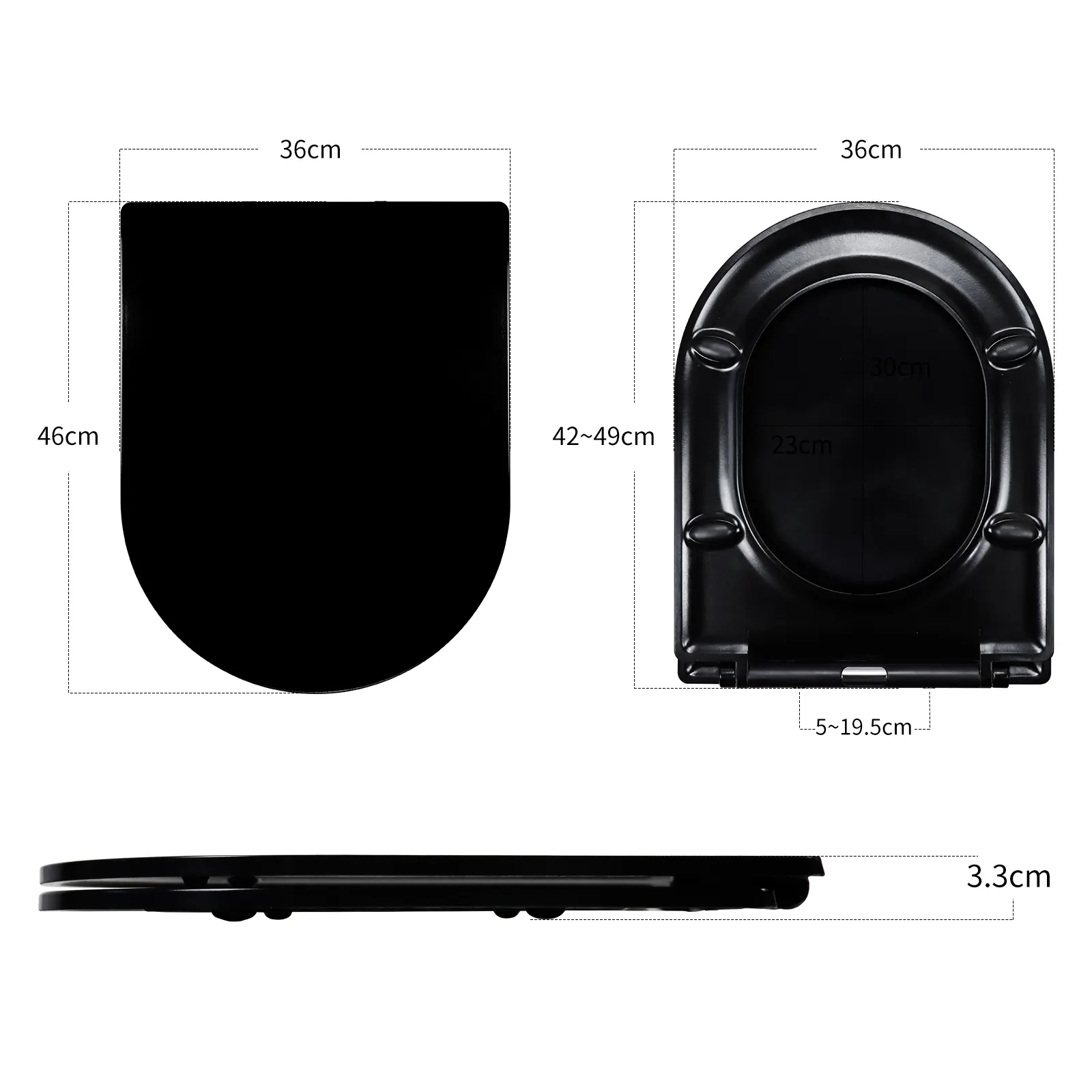 U Shaped Toilet Seat - - Fanmitrk 6