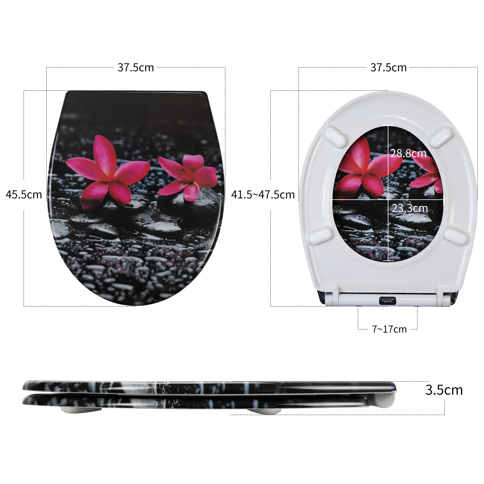 Shell Pattern Toilet Seat by Fanmitrk 6