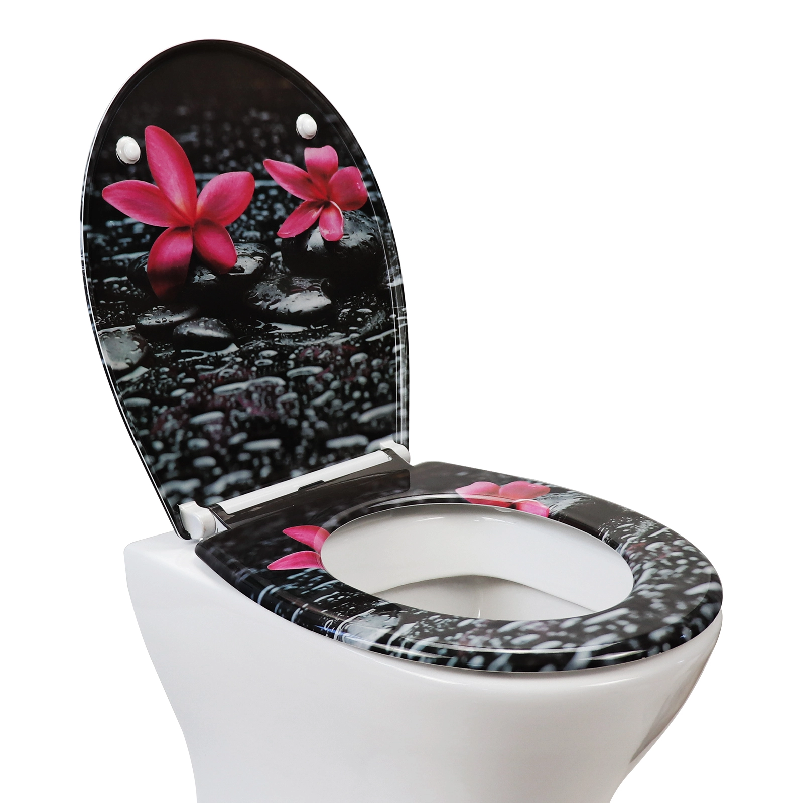 Fanmitrk Duroplast Toilet Seat 819-22  with Top Fixing soft close 1