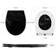 Duroplast Toilet Seat White - - Fanmitrk 7