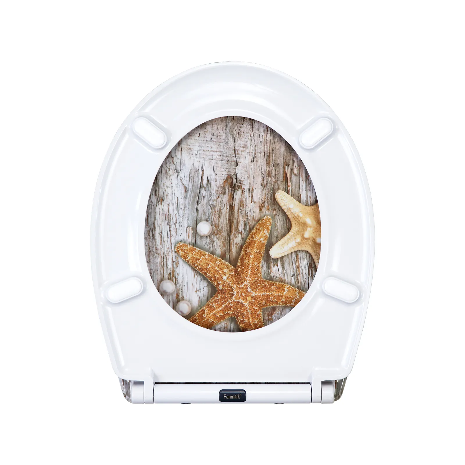Asiento de inodoro blanco de duroplast de Fanmitrk 7