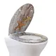 Asiento de inodoro blanco de duroplast de Fanmitrk 5