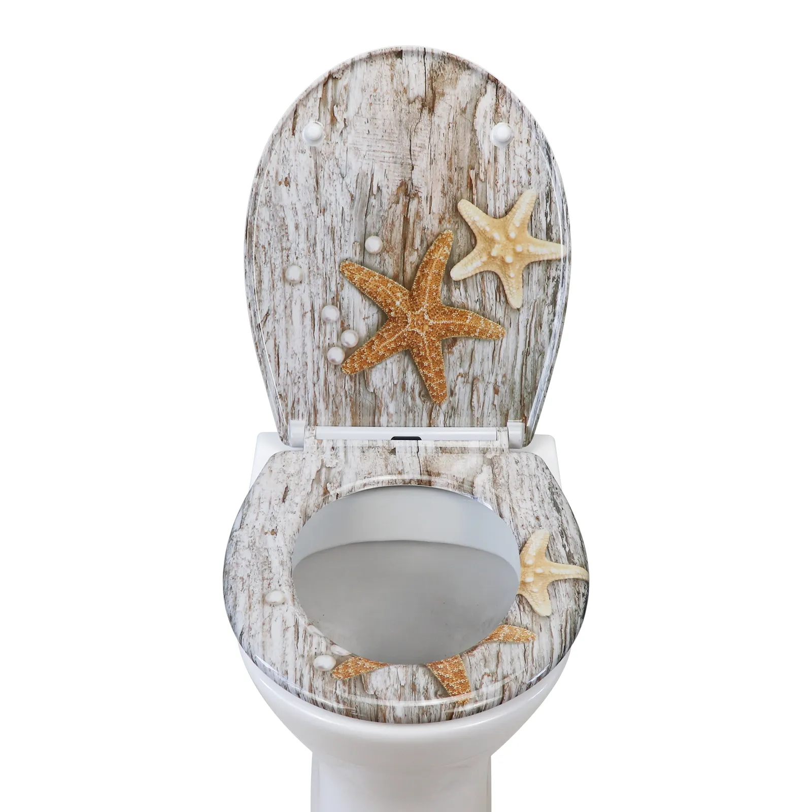 Asiento de inodoro blanco de duroplast de Fanmitrk 6