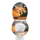 Sedile WC con chiusura ammortizzata in Duroplast di Fanmitrk-3 4