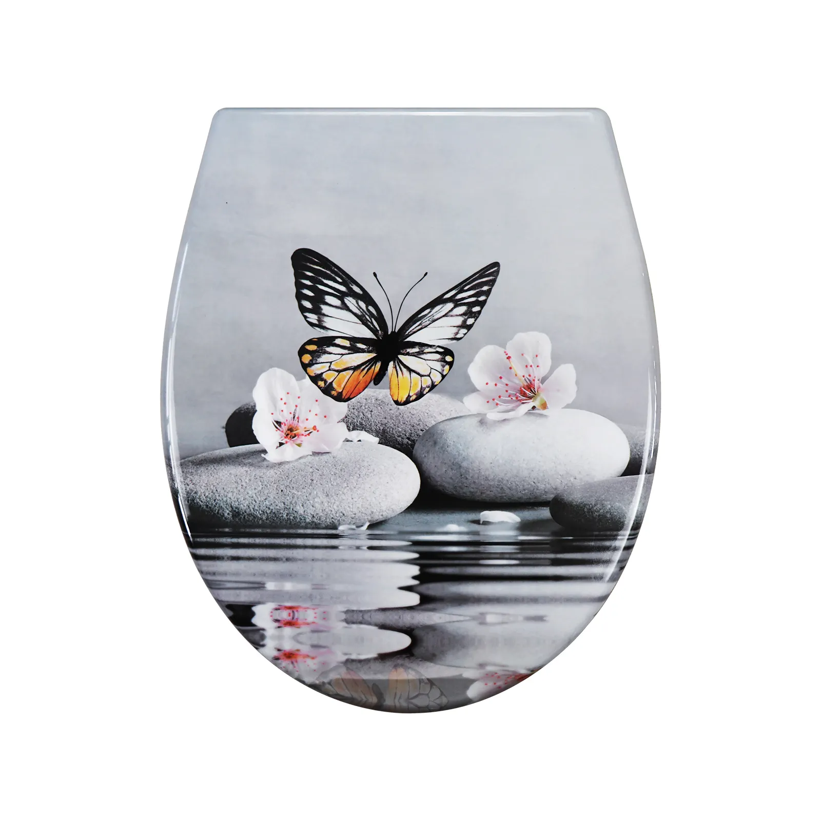 Duroplast White Toilet Seat - - Fanmitrk 3