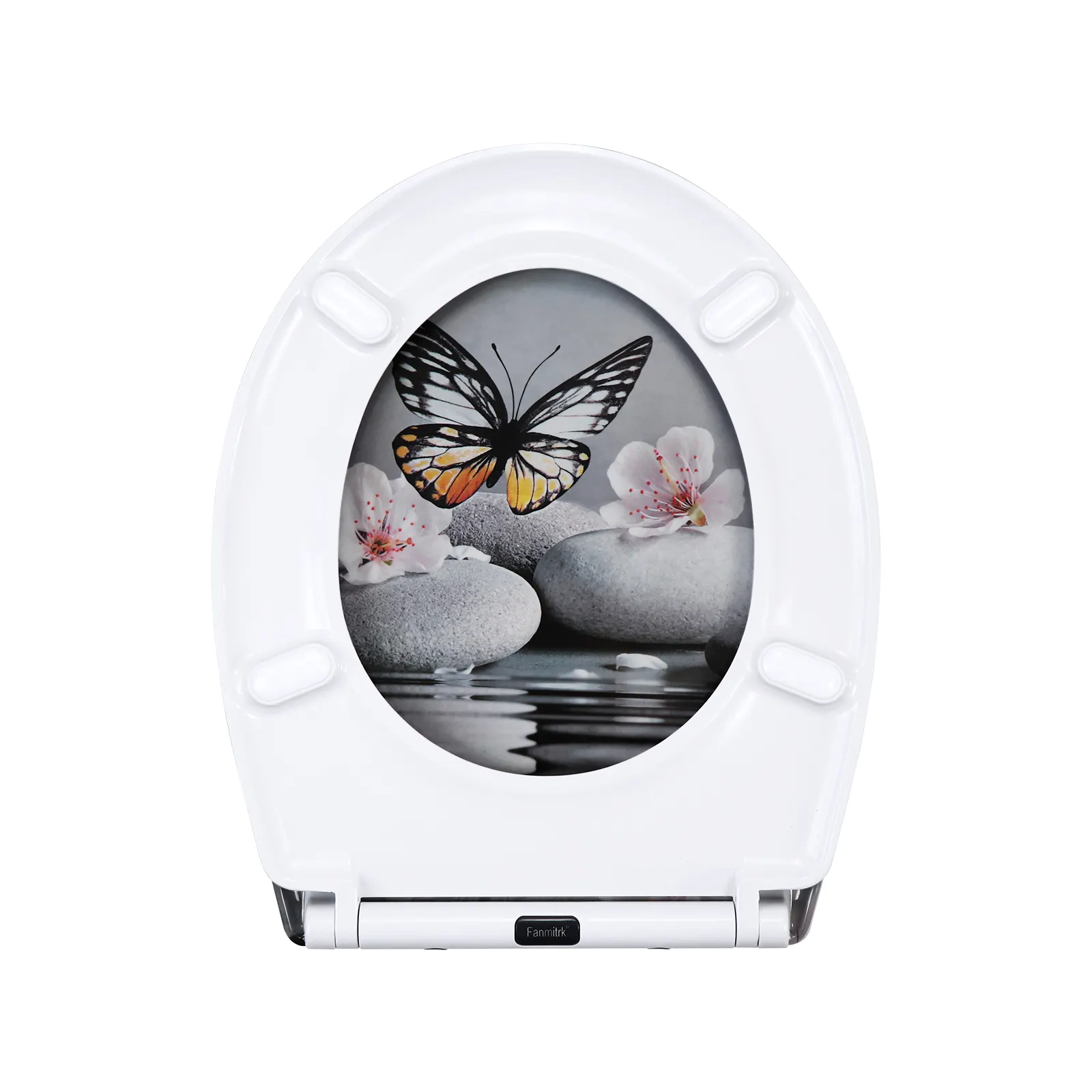 Duroplast White Toilet Seat - - Fanmitrk 7