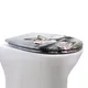 Duroplast White Toilet Seat - - Fanmitrk 5