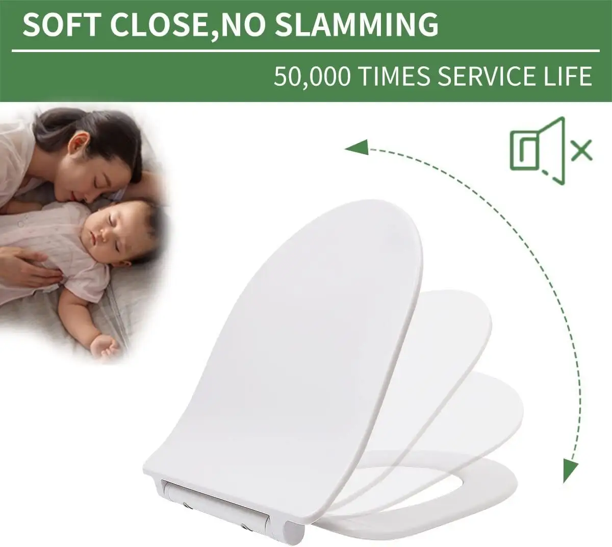 U Shape Family Toilet Seat by Fanmitrk 3