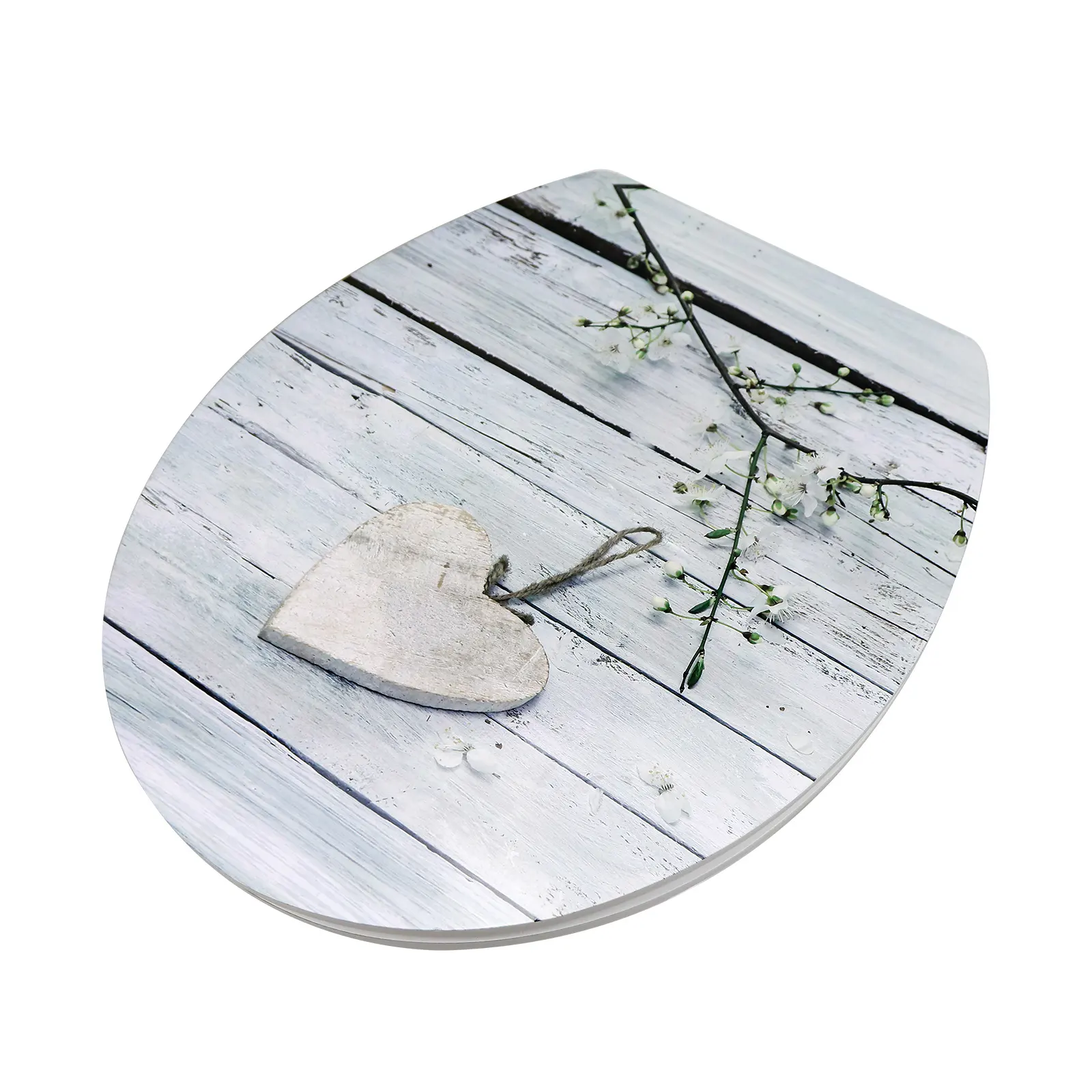 White Mdf Toilet Seat - - Fanmitrk-2 3