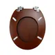 Solid Wood Toilet Seat Brass Hinges by Fanmitrk 4