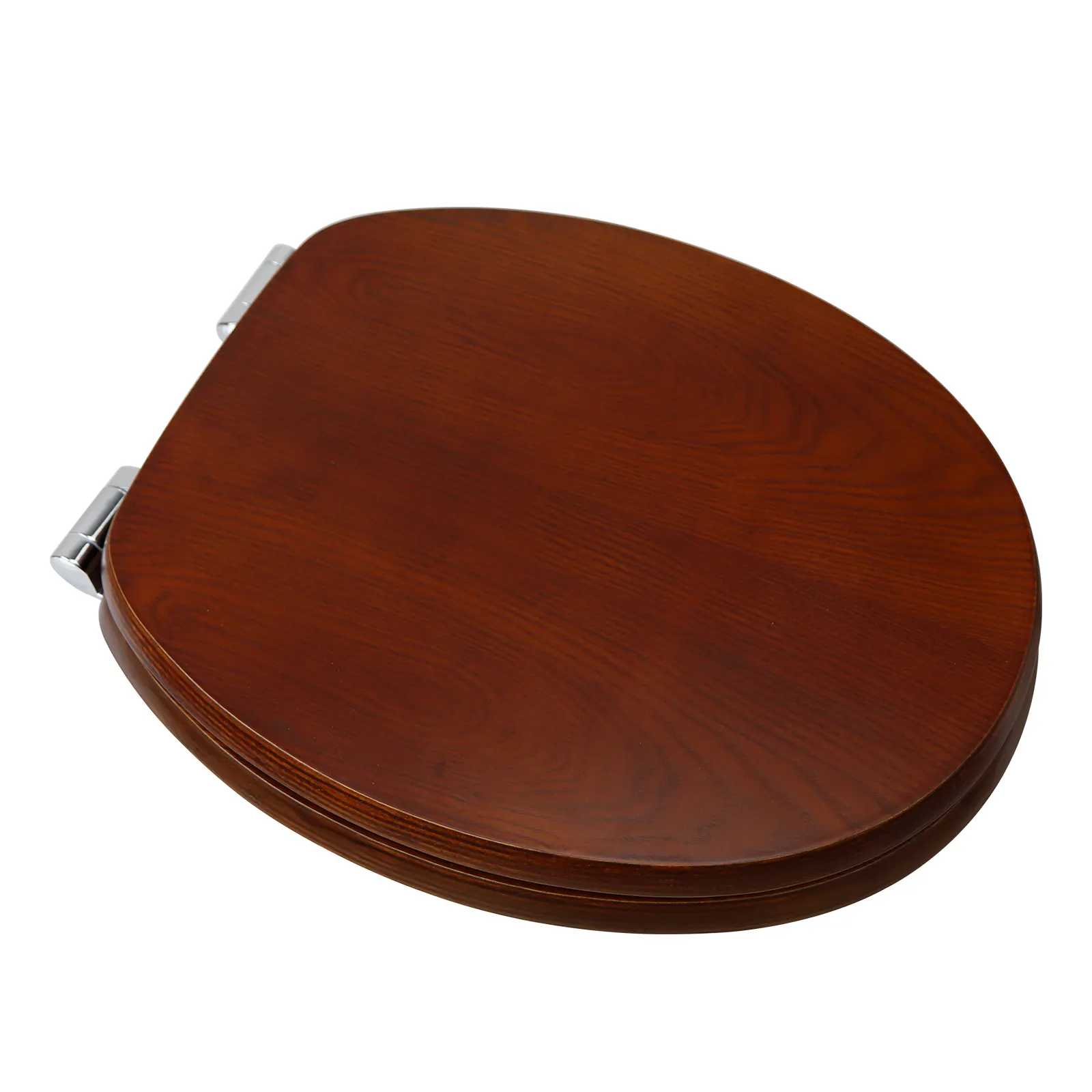 Solid Wood Toilet Seat Brass Hinges by Fanmitrk 5