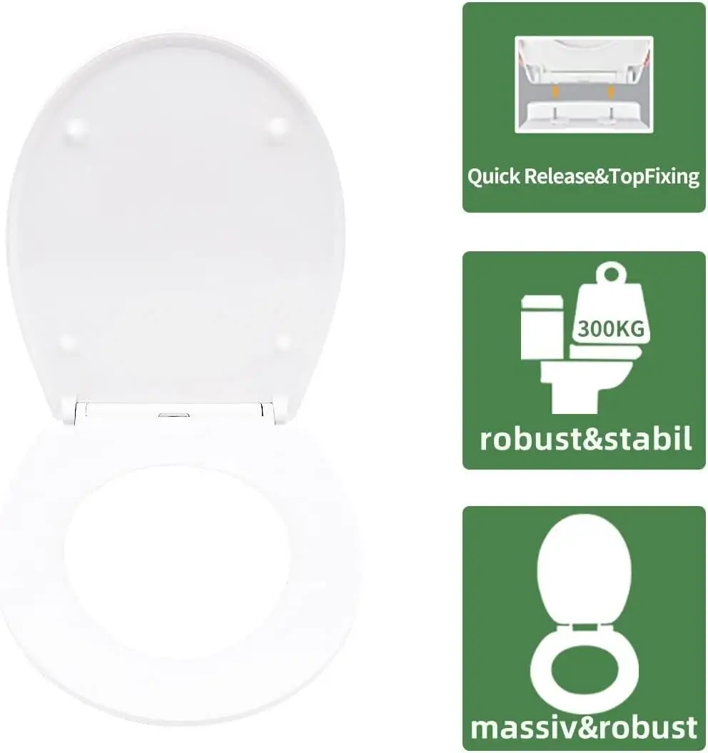 Public Toilet Seat U Shaped - - Fanmitrk 3