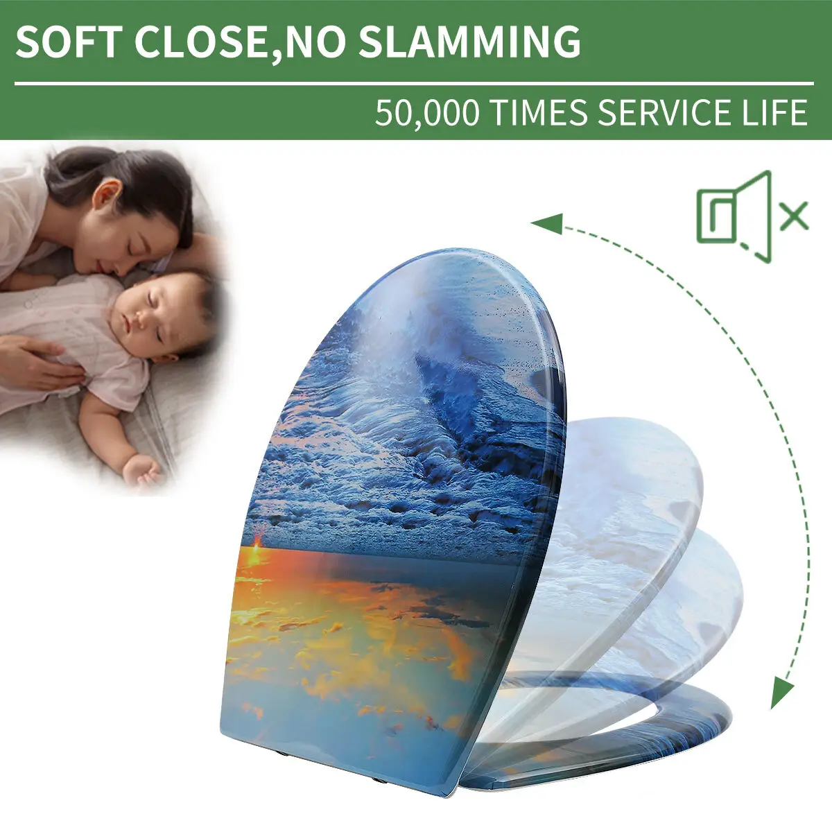 Duroplast Soft Close Toilet Seat - - Fanmitrk-1 2