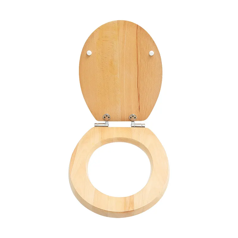 Bamboo Elongated Toilet Seat - - Fanmitrk 3