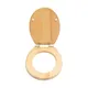 Bamboo Elongated Toilet Seat - - Fanmitrk 3