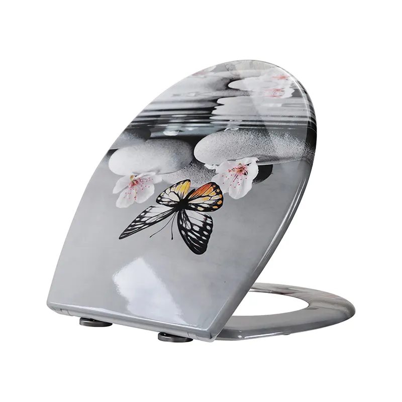 Duroplast White Toilet Seat - - Fanmitrk 2