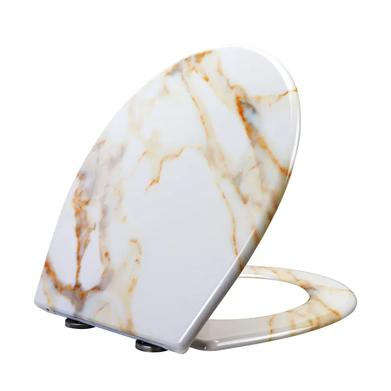 Grey Patterned Toilet Seat - - Fanmitrk-1 2