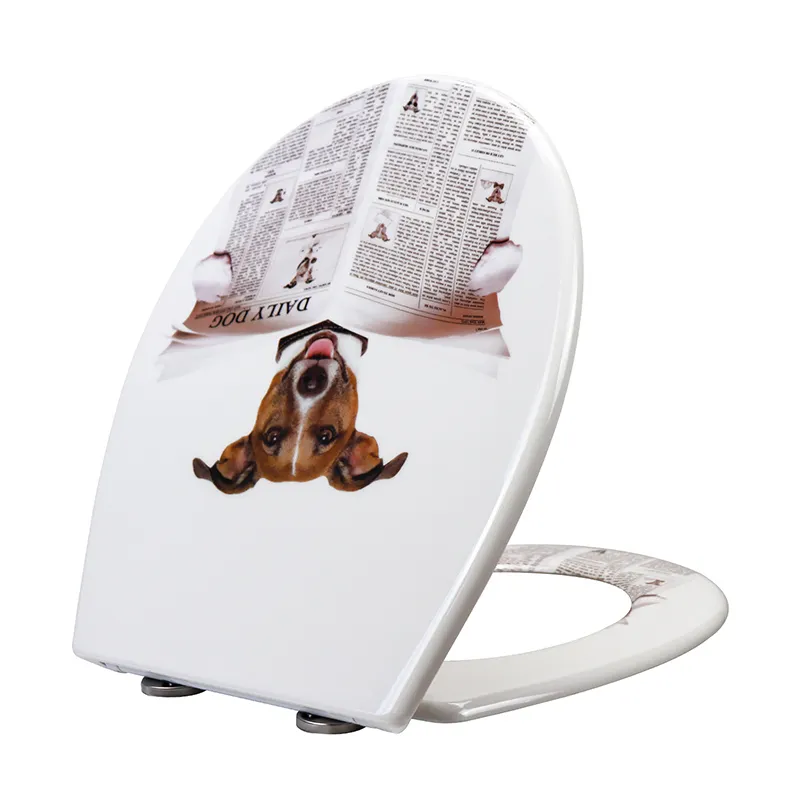 Patterned Toilet Seat - - Fanmitrk-3 2