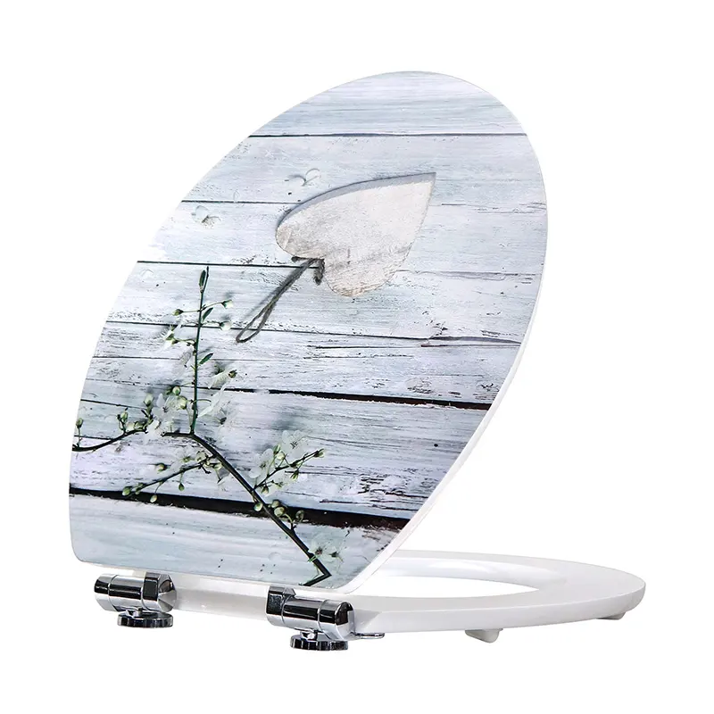 White Mdf Toilet Seat - - Fanmitrk-2 2