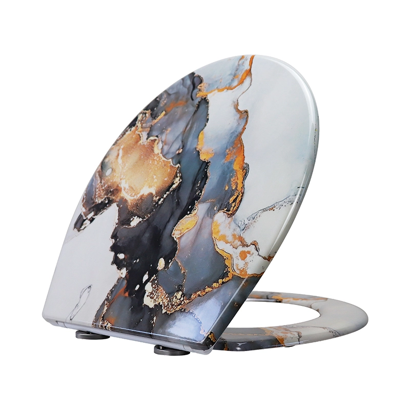 Fanmitrk Duroplast Toilettensitz 819–49 Absenkautomatik – Schnellverschluss 1