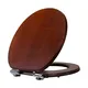 Solid Wood Toilet Seat Brass Hinges by Fanmitrk 2