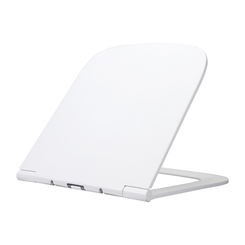 Fanmitrk Asiento de Inodoro Duroplast Cierre Suave Forma Cuadrada Blanco 1