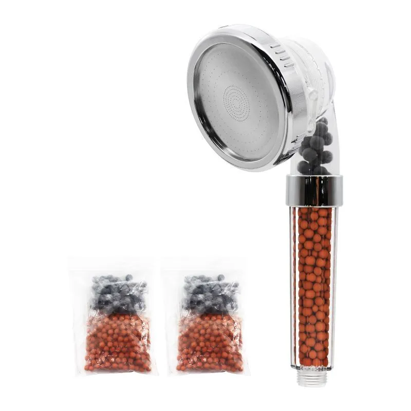 Soffione doccia Fanmitrk con perle filtranti per acqua dura, risparmio idrico 1