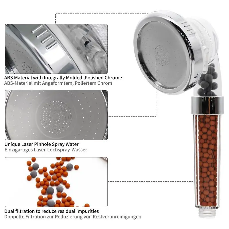 Bead Filter Shower Head by Fanmitrk 5