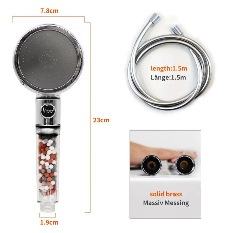 Shower Head Filter with Beads by Fanmitrk 6