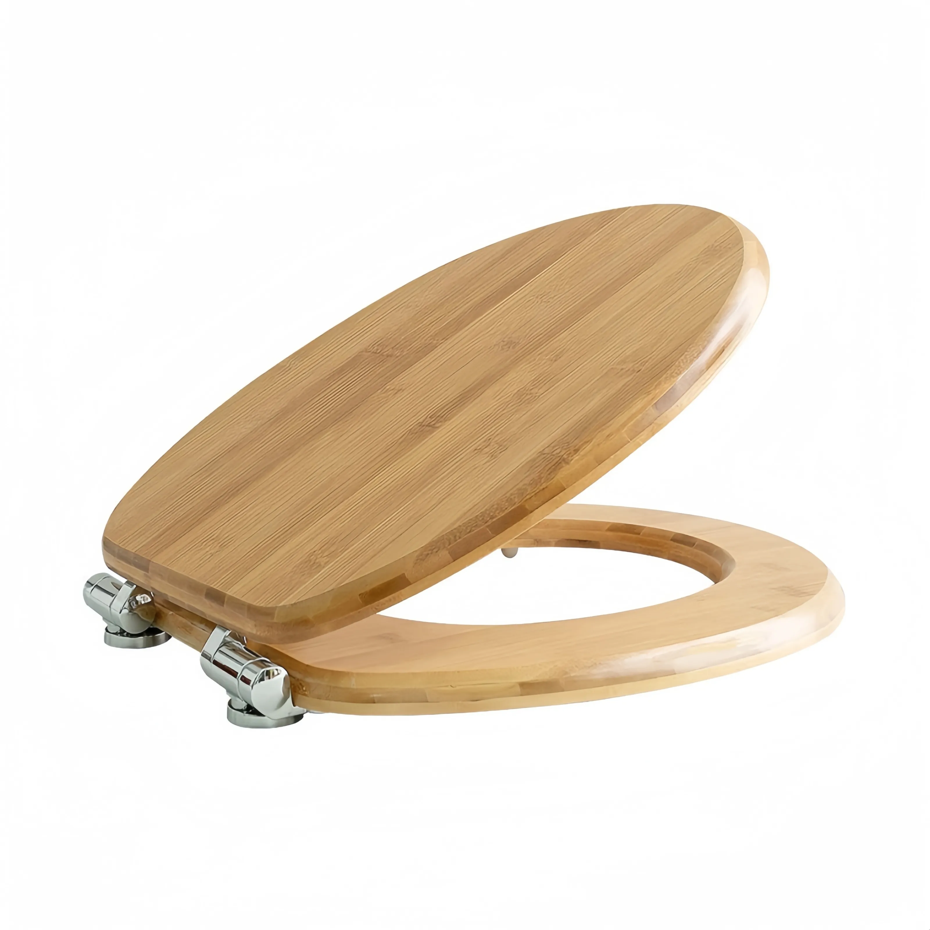 Solid Beech Toilet Seat - - Fanmitrk 2