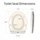 U Shaped Toilet Seat with Lid - - Fanmitrk 6