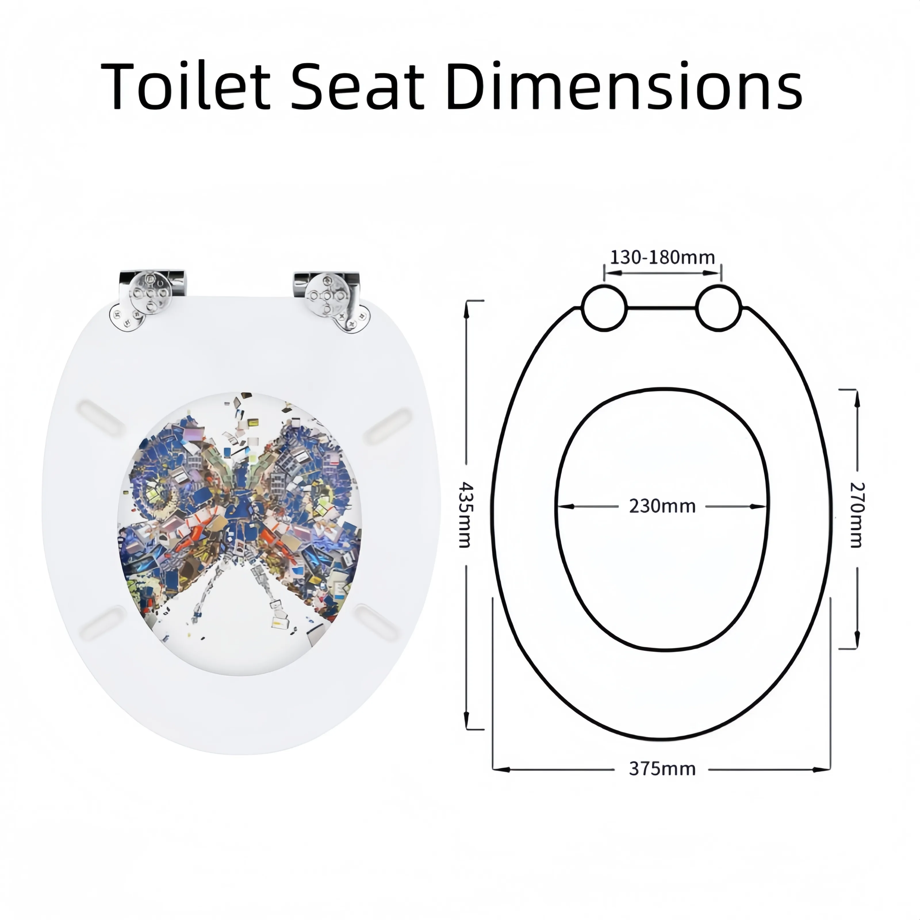 Weißer MDF weicher enger Toilettensitz - - Fanmitrk-1 5