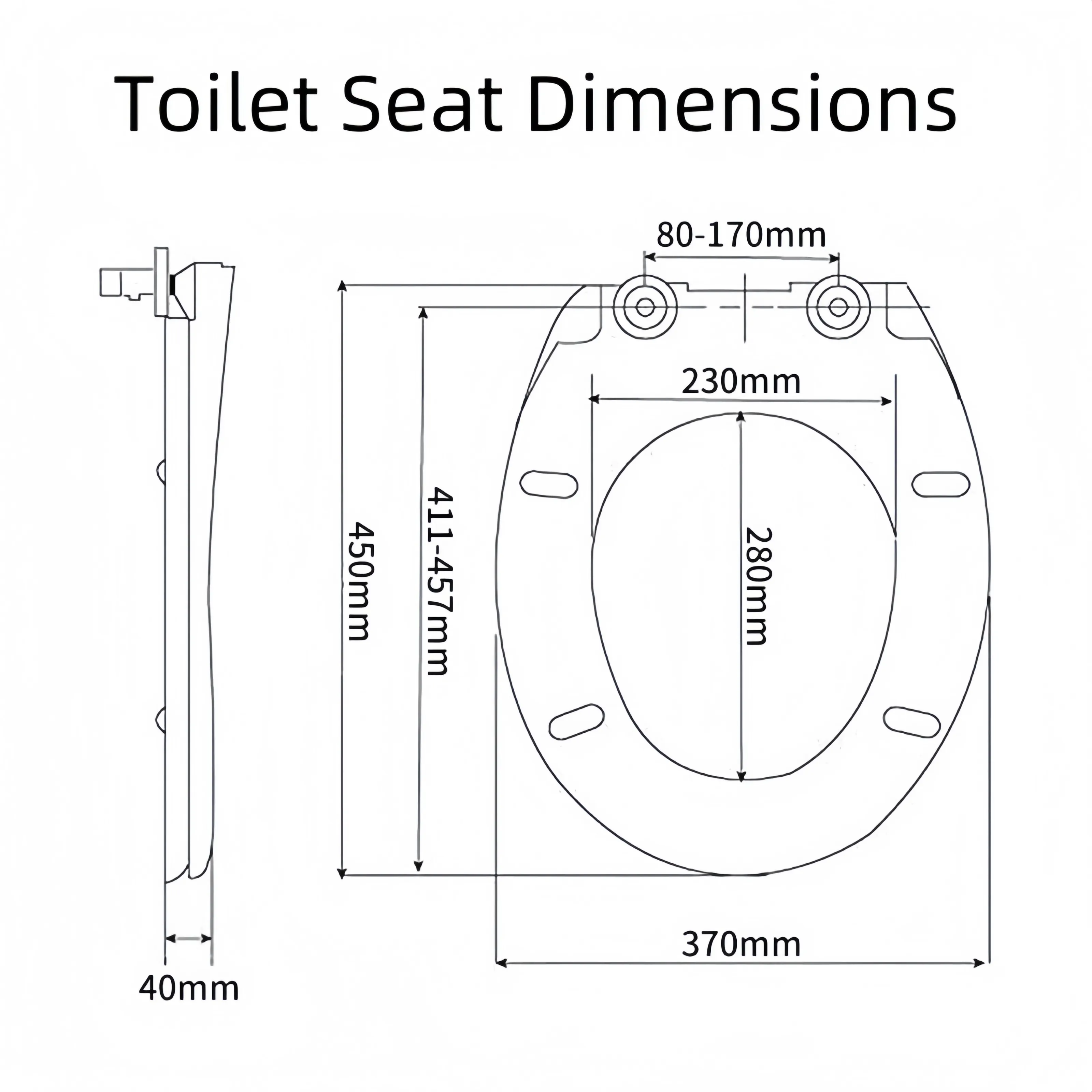 Duroplast Slow Close Toilet Seat - - Fanmitrk-1 7