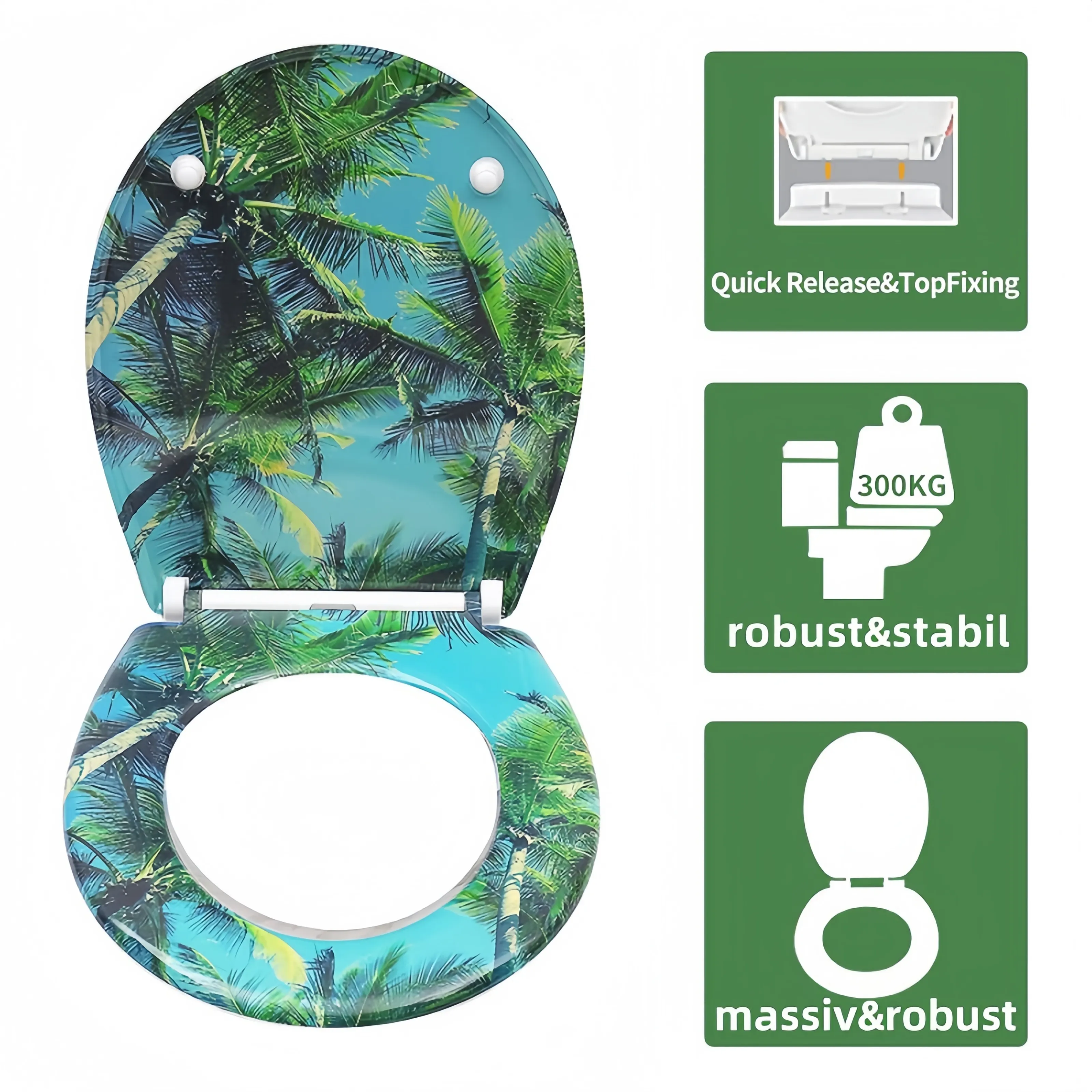 Duroplast Slow Close Toilet Seat - - Fanmitrk-1 2