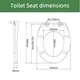 D Shaped Patterned Toilet Seat - - Fanmitrk 6