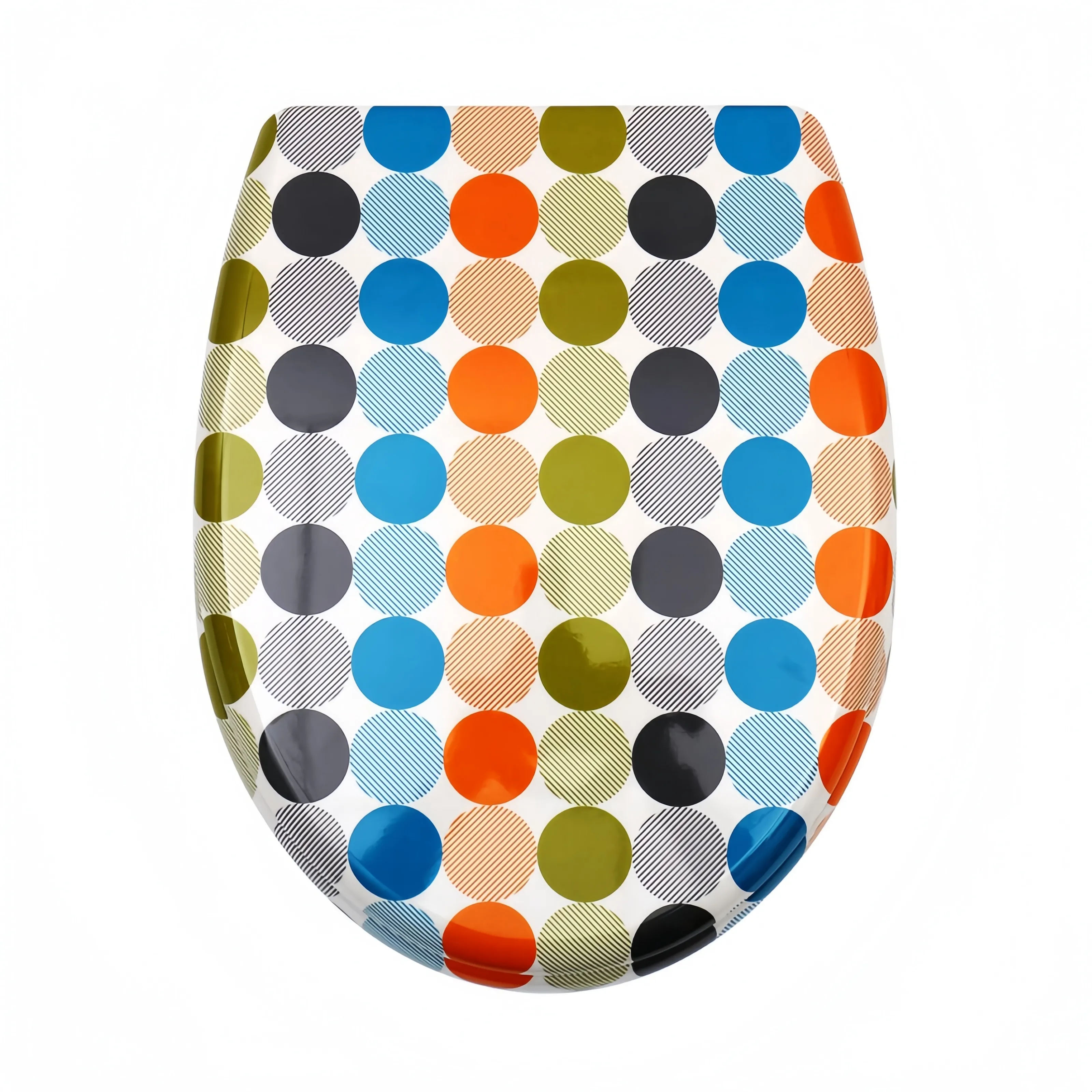 Patterned Toilet Seat - - Fanmitrk-2 2
