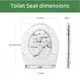 Patterned Soft Close Toilet Seat - - Fanmitrk 7