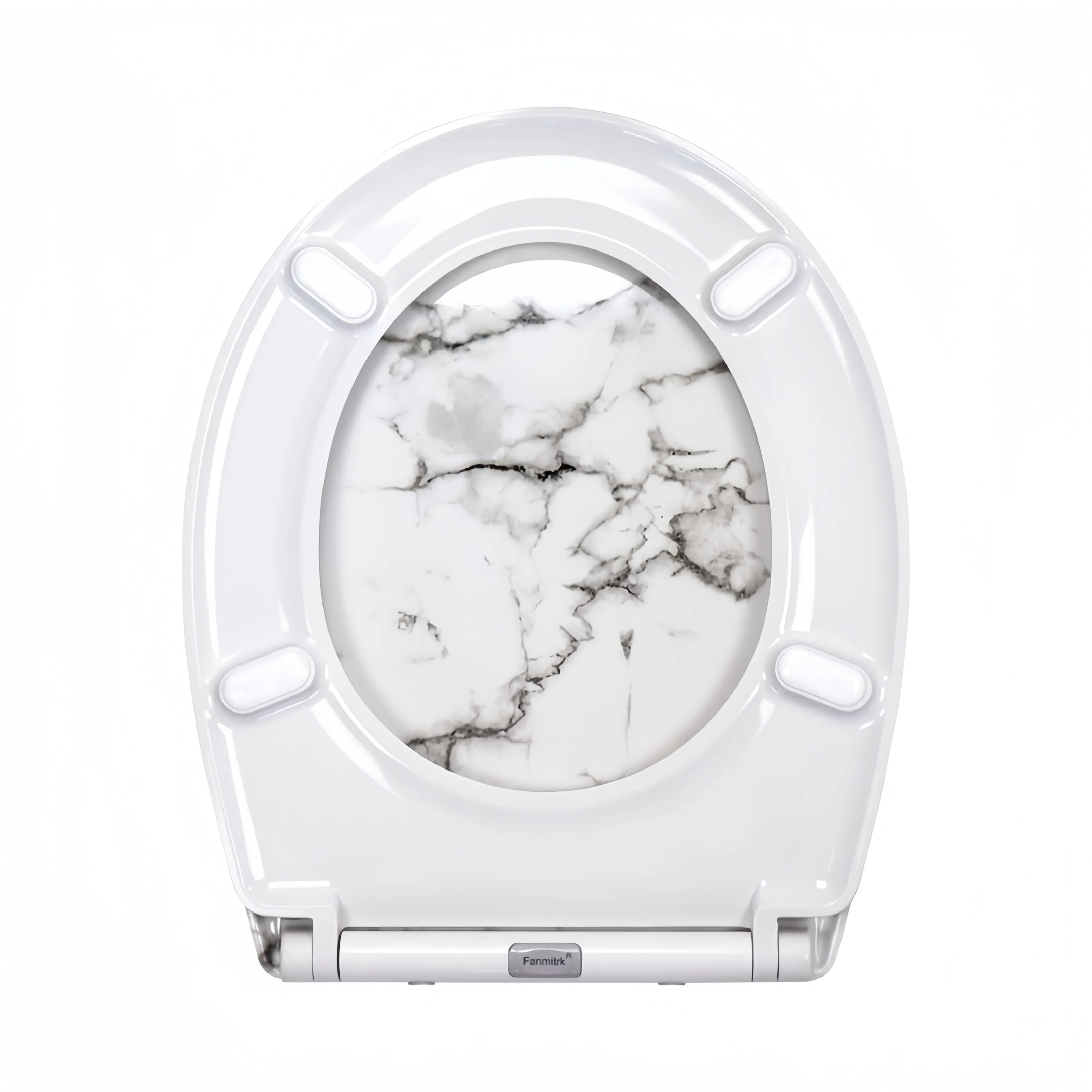 Patterned Soft Close Toilet Seat - - Fanmitrk 5