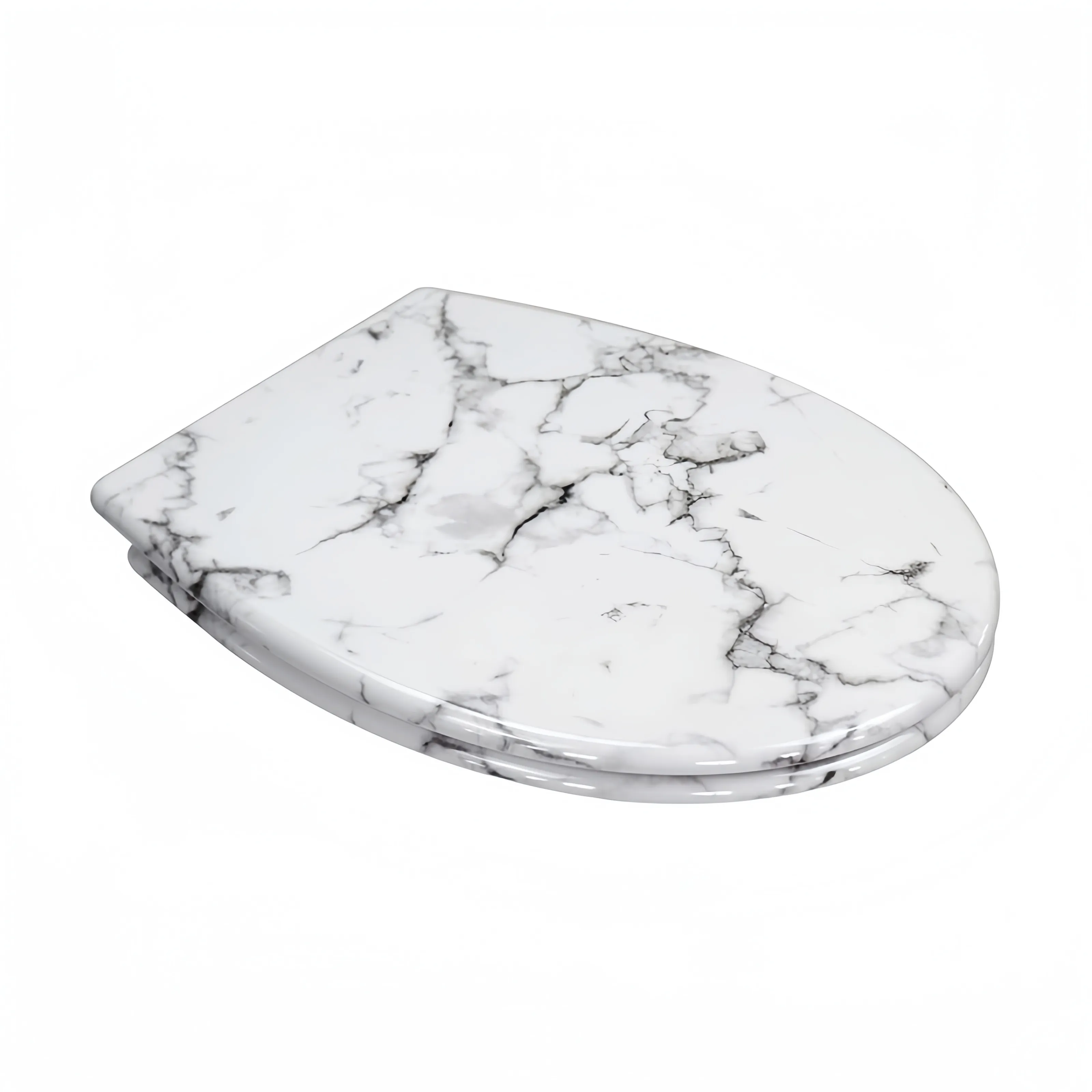 Patterned Soft Close Toilet Seat - - Fanmitrk 3