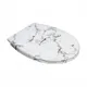 Patterned Soft Close Toilet Seat - - Fanmitrk 3